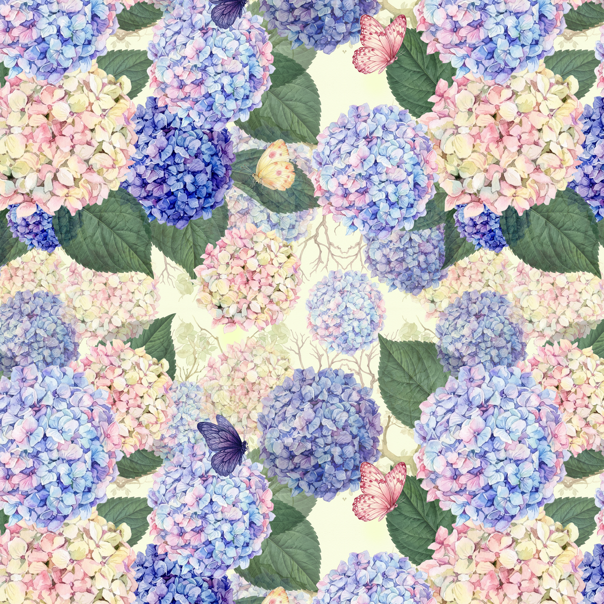 Hydrangea Haven — Lavender & Pink